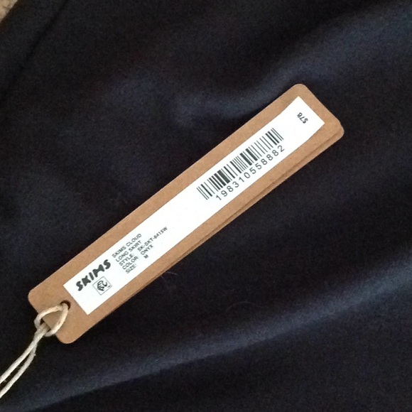 🔴 SKIMS - Black Onyx Cloud Fold Over Long Skirt - Picture 6 of 7